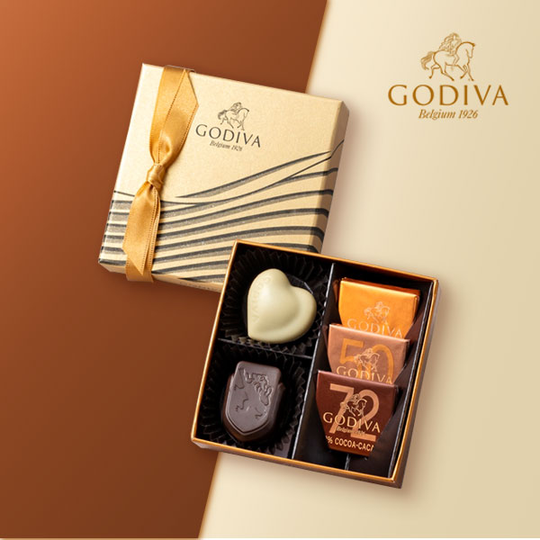 GODIVA ハート オブ ゴールドコレクション（5粒入）