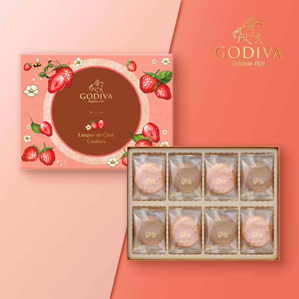 GODIVA あまおう苺ラングドシャクッキーアソートメント（30枚入）