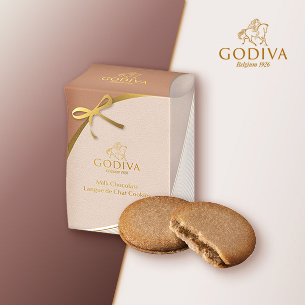 GODIVA ミルクチョコレート ラングドシャクッキー（4枚入）