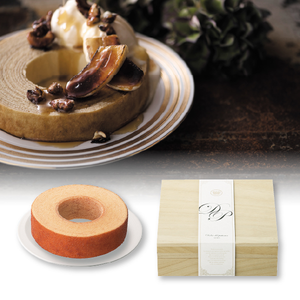 パティシエ ドルチェ 練乳バームクーヘン 木箱入