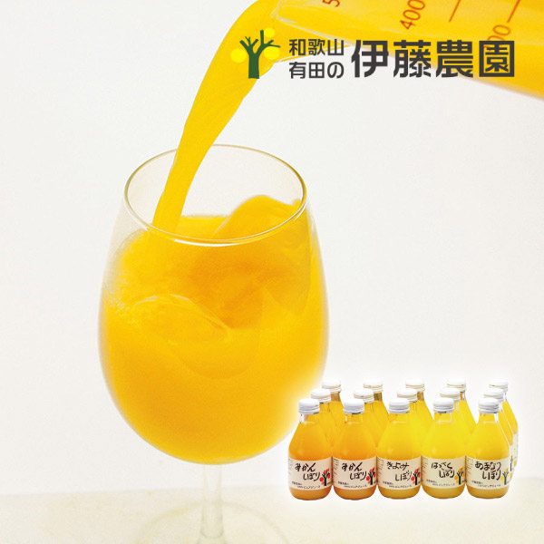 伊藤農園100%ピュアジュース180ml×15個入