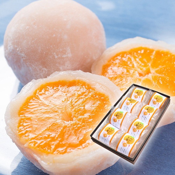 新杵堂 まるごとみかん大福 8個入