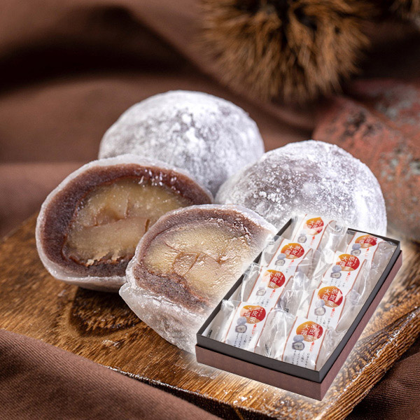 新杵堂 まるごと渋皮栗大福 8個入