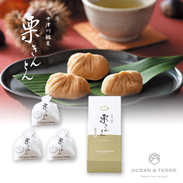 中津川銘菓 栗きんとん3個