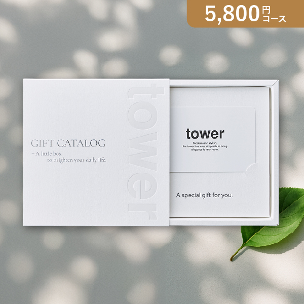 カード型カタログギフト 山崎実業 tower WH