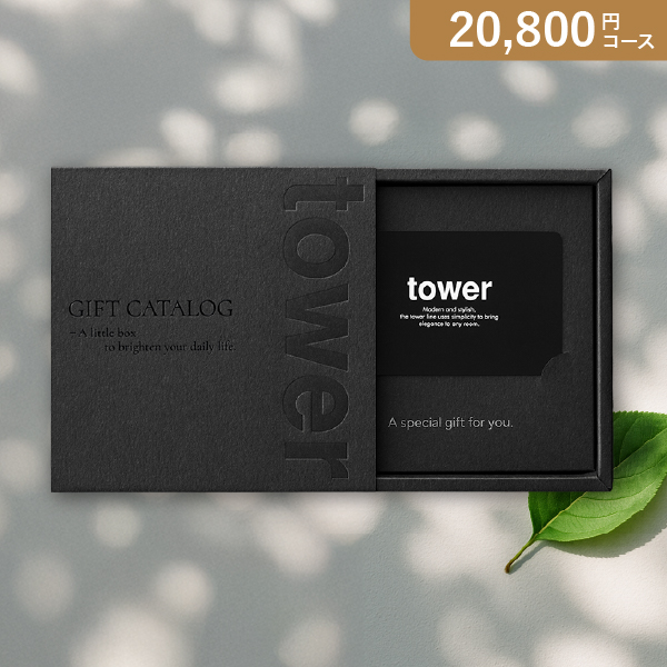 カード型カタログギフト 山崎実業 tower BK